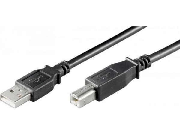 Goobay 68900, 1,8 m, USB A, USB B, USB 2.0, 0,48 Gbit/s, Svart