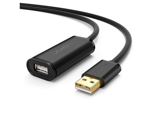 Ugreen 10319, 5 m, USB A, USB A, USB 2.0, Sort