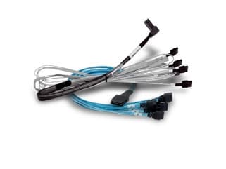 Broadcom 05-50062-00, 1 m, x8 SFF-8643, 2 x4 SFF-8612, Sort, Blå, Sølv, MegaRAID: 9460 (16i, 8i) 9480-8i8e 9440-8i HBA: 9400 (16i, 8i, 8i8e) ?9405W-1