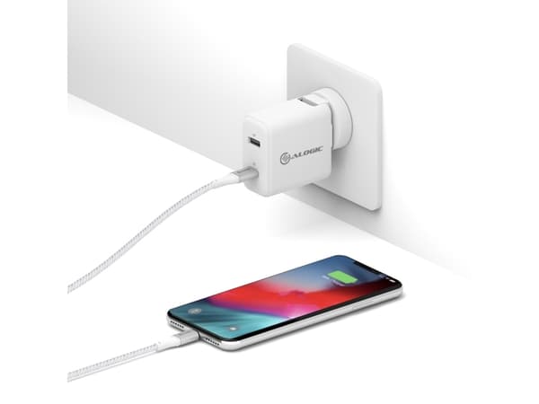 ALOGIC ULC8P1.5-SLV matkapuhelimen kaapeli Hopea 1,5 m USB C Lightning