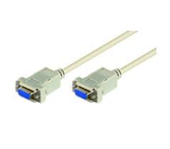 MicroConnect - Nollmodemkabel - DB-9 (hona) till DB-9 (hona) - 1.8 m