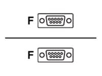 MicroConnect - Nollmodemkabel - DB-9 (hona) till DB-9 (hona) - 1.8 m