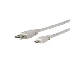 MicroConnect - USB-kabel - mikro-USB typ B (hane) till USB (hane) - 3 m - grå