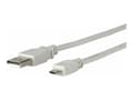 Miniatyrbild 1 av 5: MicroConnect - USB-kabel - mikro-USB typ B (hane) till USB (hane) - 3 m - grå