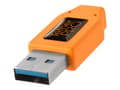 Miniatyrbild 1 av 5: Tether Tools TetherPro - USB-kabel - USB typ A (hane) till 24 pin USB-C (hane) - USB 3.0 - 4.6 m - högsynligt orange
