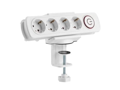 LogiLink KAB0067, Haaroittimen pidike, Valkoinen, Akryylinitriilibutadieenistyreeni (ABS), Silikoni, Terästä, 62 mm, 100 mm, 163 mm