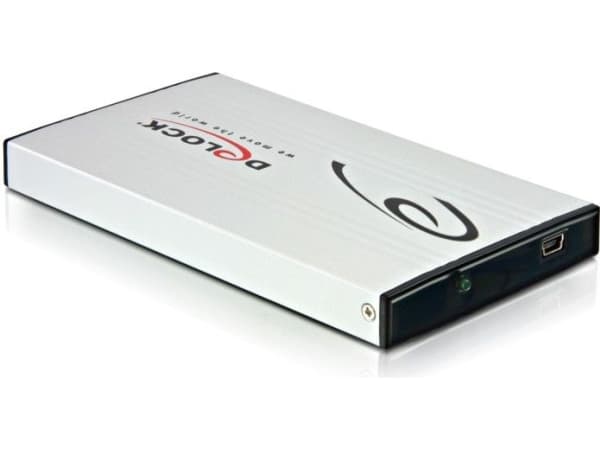 Delock 2.5" External Enclosure SATA HDD to USB 2.0 - Drevkabinett - 2.5" - SATA 3Gb/s - USB 2.0