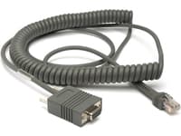 Zebra - Seriell kabel - DB-9 (hona) - 3.7 m - lindad - för Symbol LS2208