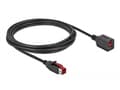 Miniatyrbilde 5 av 5: Delock - PoweredUSB extension cable - USB PlusPower (24 V) (hann) til USB PlusPower (24 V) (hunn) - 24 V - 3 m - svart