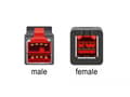 Miniatyrbilde 5 av 5: Delock - PoweredUSB extension cable - USB PlusPower (24 V) (hann) til USB PlusPower (24 V) (hunn) - 24 V - 5 m - svart