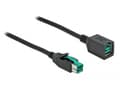Pikkukuva 3 / 5: Delock - PoweredUSB-forlængerkabel - USB PlusPower (12 V) (han) til USB PlusPower (12 V) (hun) - 12 V - 2 m - lajittelu