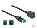 Pikkukuva 4 / 5: Delock - PoweredUSB-forlængerkabel - USB PlusPower (12 V) (han) til USB PlusPower (12 V) (hun) - 12 V - 2 m - lajittelu