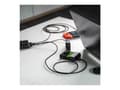 Miniatyrbilde 4 av 5: Green Cell Cell Ray - USB-kabel - 24 pin USB-C (hann) grønn LED-belysning til USB (hann) - 2 m - svart