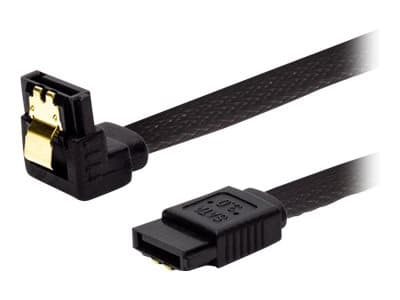 SAVIO GAK-04 - SATA-kabel - Serial ATA 150/300/600 - SATA (hann) låst til SATA (hann) vinklet - 30 cm - svart