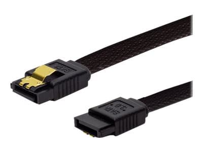 SAVIO GAK-02 - SATA-kabel - Serial ATA 150/300/600 - SATA (hann) låst til SATA (hann) låst - 30 cm - svart