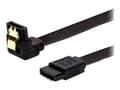 Miniatyrbild 1 av 3: SAVIO GAK-08 - SATA-kabel - Serial ATA 150/300/600 - SATA (hane) spärrad till SATA (hane) vinklad - 50 cm - svart