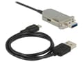 Pikkukuva 5 / 5: DeLOCK 20m USB3.0-A + USB Micro-B/USB3.0-A, 20 m, USB A, USB A/Micro-USB B, USB 3.2 Gen 1 (3.1 Gen 1), Uros/naaras, Musta, Hopea