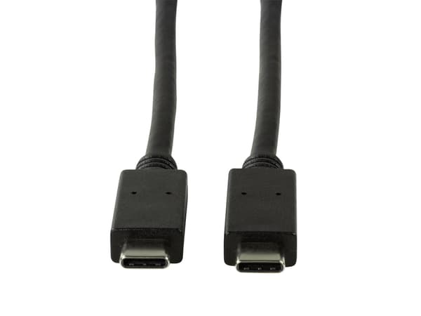LogiLink CU0129, 1 m, USB C, USB C, USB 3.2 Gen 2 (3.1 Gen 2), 10 Gbit/s, Sort