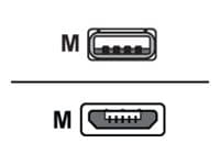 Sony MicroUSB/USB USB-kablar USB 2.0 Micro-USB A USB A Svart