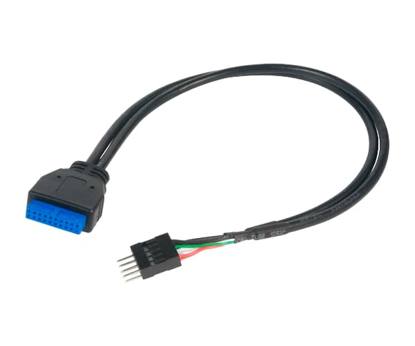 Akasa AKASA MB-sovitin USB 3.0 - USB 2.0, 30cm, musta