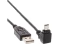 Miniatyrbilde 2 av 2: InLine 34110, 1 m, USB A, Mini-USB B, USB 2.0, Hankjønn/hankjønn, Sort