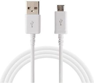 Samsung USB/microUSB, 0,9 m, Micro-USB A, USB A, USB 2.0, Hankjønn/hankjønn, Hvit