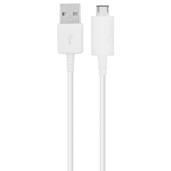 Samsung USB/microUSB, 0,9 m, Micro-USB A, USB A, USB 2.0, Hankjønn/hankjønn, Hvit