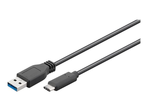 MicroConnect - USB-kabel - USB-C (hane) till USB typ A (hane) - USB 3.2 Gen 1 - 3 m - svart