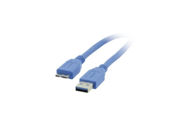 Kramer Electronics C-USB3/MICROB, 1,8 m, USB A, Micro-USB B, USB 3.2 Gen 1 (3.1 Gen 1), 4,8 Gbit/s, Blå