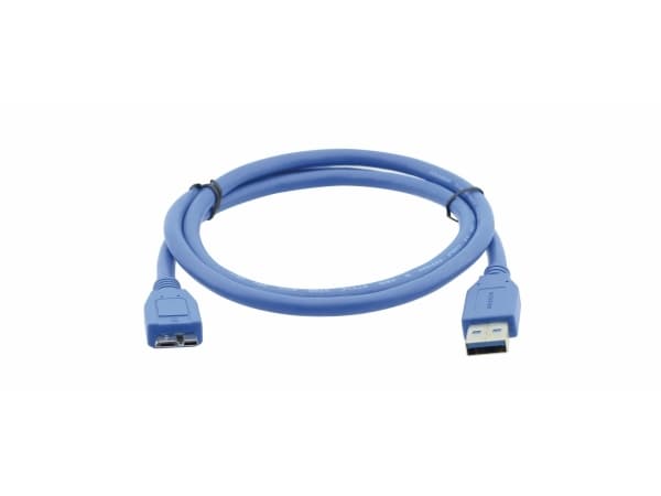 Kramer Electronics C-USB3/MICROB, 1,8 m, USB A, Micro-USB B, USB 3.2 Gen 1 (3.1 Gen 1), 4,8 Gbit/s, Blå