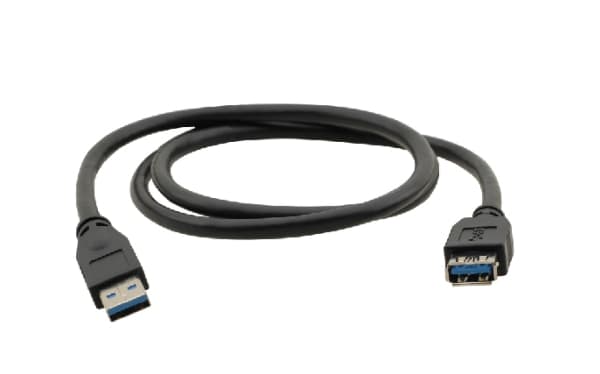 Kramer Electronics USB-A (M) to USB-A (F) 3.0, 1.6m, 1,6 m, USB A, USB A, USB 3.2 Gen 1 (3.1 Gen 1), Hane/Hona, Svart