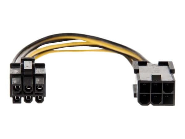 Akyga - Förlängningskabel för ström - 6-stifts PCIe-ström (hane) till 6-stifts PCIe-ström (hona) - 40 cm
