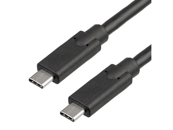 Akyga AK-USB-25 - USB-kaapeli - USB-C (uros) - USB-C (uros) - USB 3.1 - 1 m - musta