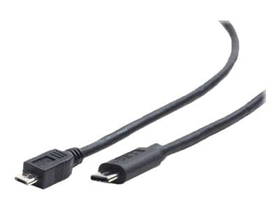 Cablexpert - USB-kabel - 24 pin USB-C (hane) till mikro-USB typ B (hane) - USB 2.0 - 1.8 m - formpressad, reversibel C-kontakt - svart