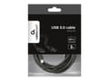 Miniatyrbild 4 av 5: Cablexpert - USB-kabel - 24 pin USB-C (hane) till USB typ A (hane) - USB 3.1 - 3 A - 3 m - formpressad - svart