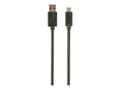 Miniatyrbild 5 av 5: Cablexpert - USB-kabel - 24 pin USB-C (hane) till USB typ A (hane) - USB 3.1 - 3 A - 3 m - formpressad - svart