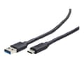 Miniatyrbild 1 av 5: Cablexpert - USB-kabel - 24 pin USB-C (hane) till USB typ A (hane) - USB 3.1 - 3 A - 3 m - formpressad - svart