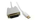 Miniatyrbild 5 av 5: Qoltec - Adapterkabel - 24 pin USB-C (han) til DVI-D (han) - USB 3.1 - 1 m