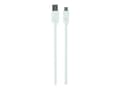 Miniatyrbild 4 av 5: Cablexpert - USB-kabel - 24 pin USB-C (hane) till USB typ A (hane) - USB 3.0 - 3 A - 3 m - formpressad - vit