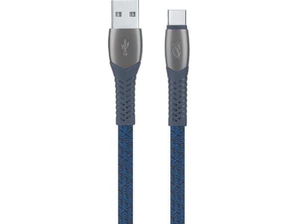 Rivacase PS6102 BL12, 1,2 m, USB C, USB A, USB 2.0, 0,48 Gbit/s, Blå