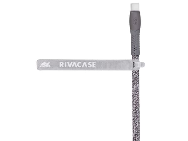 Rivacase PS 6102 GR12, 1,2 m, USB C, USB A, USB 2.0, 0,48 Gbit/s, Grå