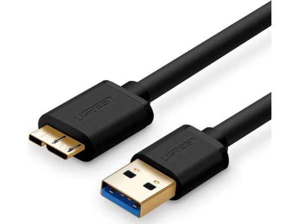 Ugreen 10841, 1 m, USB A, Micro-USB B, USB 3.2 Gen 1 (3.1 Gen 1), Sort