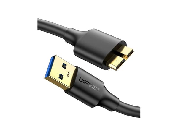 Ugreen 10841, 1 m, USB A, Micro-USB B, USB 3.2 Gen 1 (3.1 Gen 1), Sort