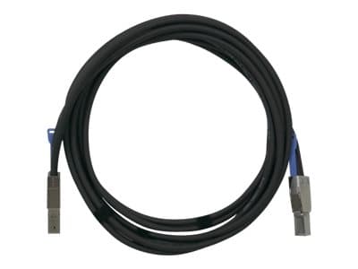 QNAP - SAS ekstern kabel - SAS 12Gbit/s - 36 pin 4x Mini SAS HD (SFF-8644) (hann) til 36 pin 4x Mini SAS HD (SFF-8644) (hann) - 3 m - svart - for QNA