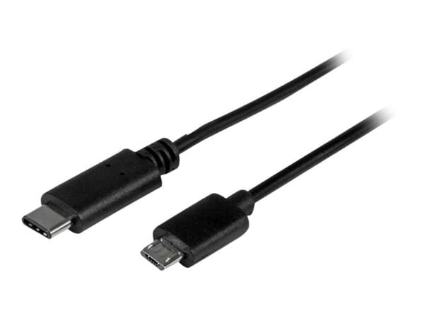 StarTech.com USB2CUB50CM USB-kabel 0,5 m USB 2.0 USB C Micro-USB B Sort