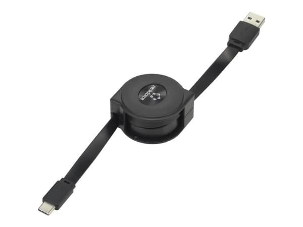 Renkforce RF-4352328, 0,8 m, USB A, USB C, USB 3.2 Gen 1 (3.1 Gen 1), 10 Gbit/s, Svart