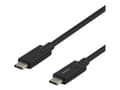 Miniatyrbilde 2 av 4: DELTACO USBC-1503 - USB-kabel - 24 pin USB-C (hann) til 24 pin USB-C (hann) - 5 A - 2 m - svart