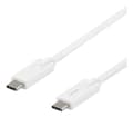 Miniatyrbild 5 av 5: DELTACO USBC-1504 - USB-kabel - 24-polig USB-C (hane) till 24-polig USB-C (hane) - 5 A - 2 m - vit