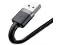 Miniatyrbilde 3 av 5: Baseus CALKLF-CG1, 2 m, USB A, Hankjønn, Hankjønn, Grå, Sort, Rett