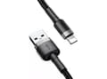 Miniatyrbilde 4 av 5: Baseus CALKLF-CG1, 2 m, USB A, Hankjønn, Hankjønn, Grå, Sort, Rett